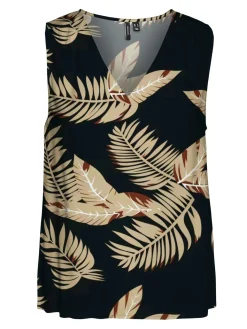 VMEASY JOY S/L V-NECK TOP WVN GA