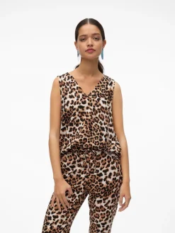 VMEASY JOY S/L V-NECK TOP WVN GA