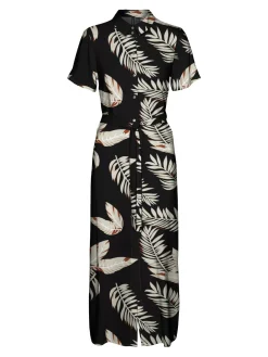 VMEASY JOY S/S LONG SHIRT DRESS WVN