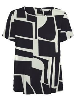 VMEASY JOY S/S TOP WVN GA