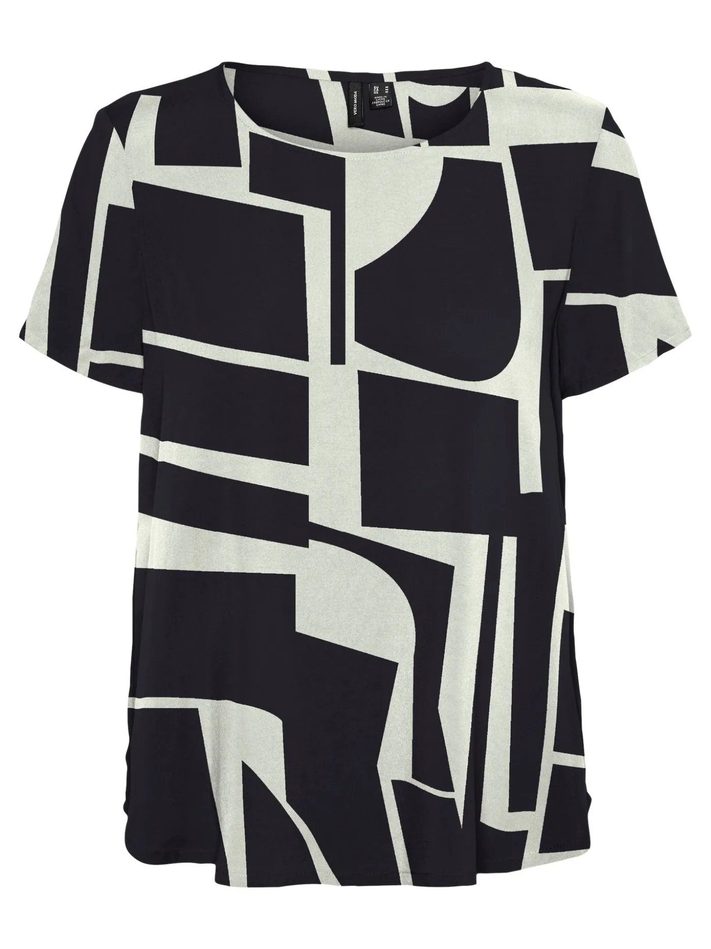 VMEASY JOY S/S TOP WVN GA