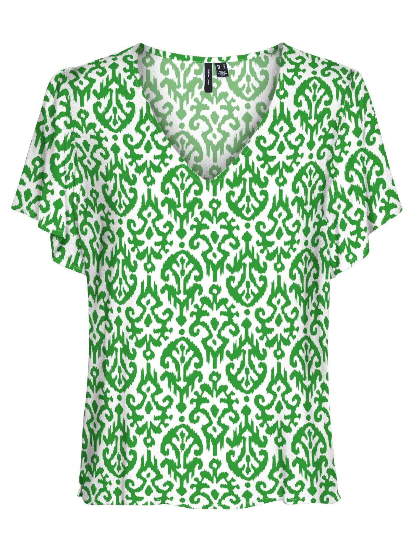 VMEASY JOY V-NECK SS BLOUSE WVN GA