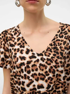 VMEASY JOY V-NECK SS BLOUSE WVN GA