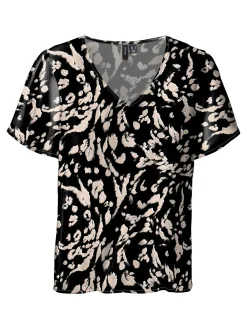 VMEASY V-NECK SS BLOUSE R1 WVN GA