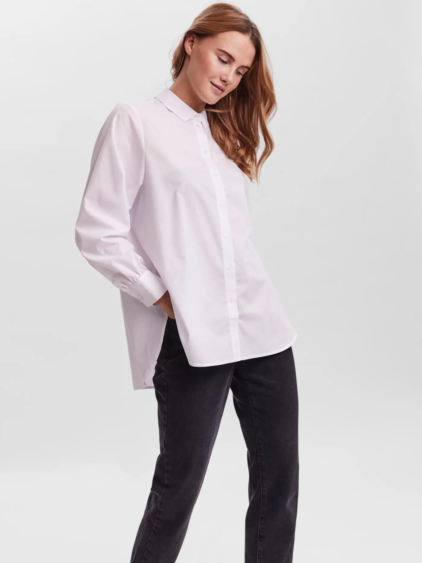 VMELLA L/S BASIC SHIRT NOOS