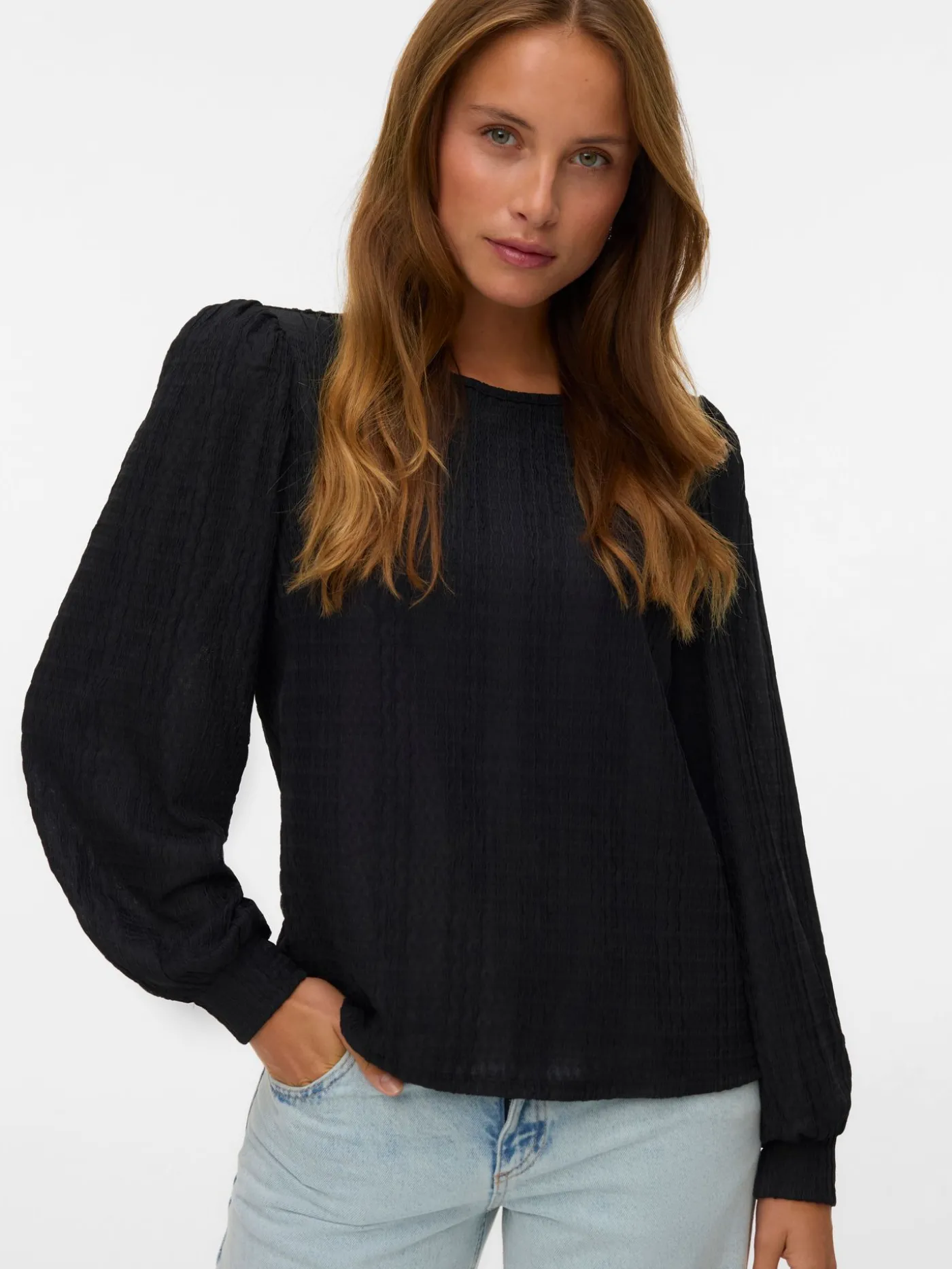 VMJASMIN LS O-NECK TOP JRS GA
