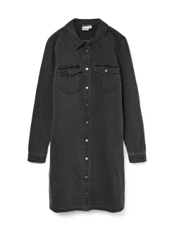 VMJENNIE LS SHORT DENIM DRESS GA NO