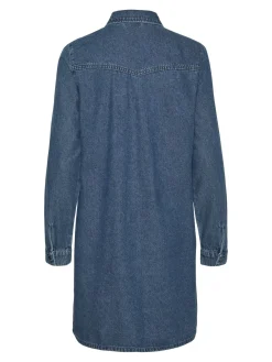 VMJENNIE LS SHORT DENIM DRESS GA NO
