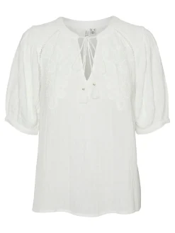 VMKISY 2/4 SLEEVE BLOUSE WVN BTQ