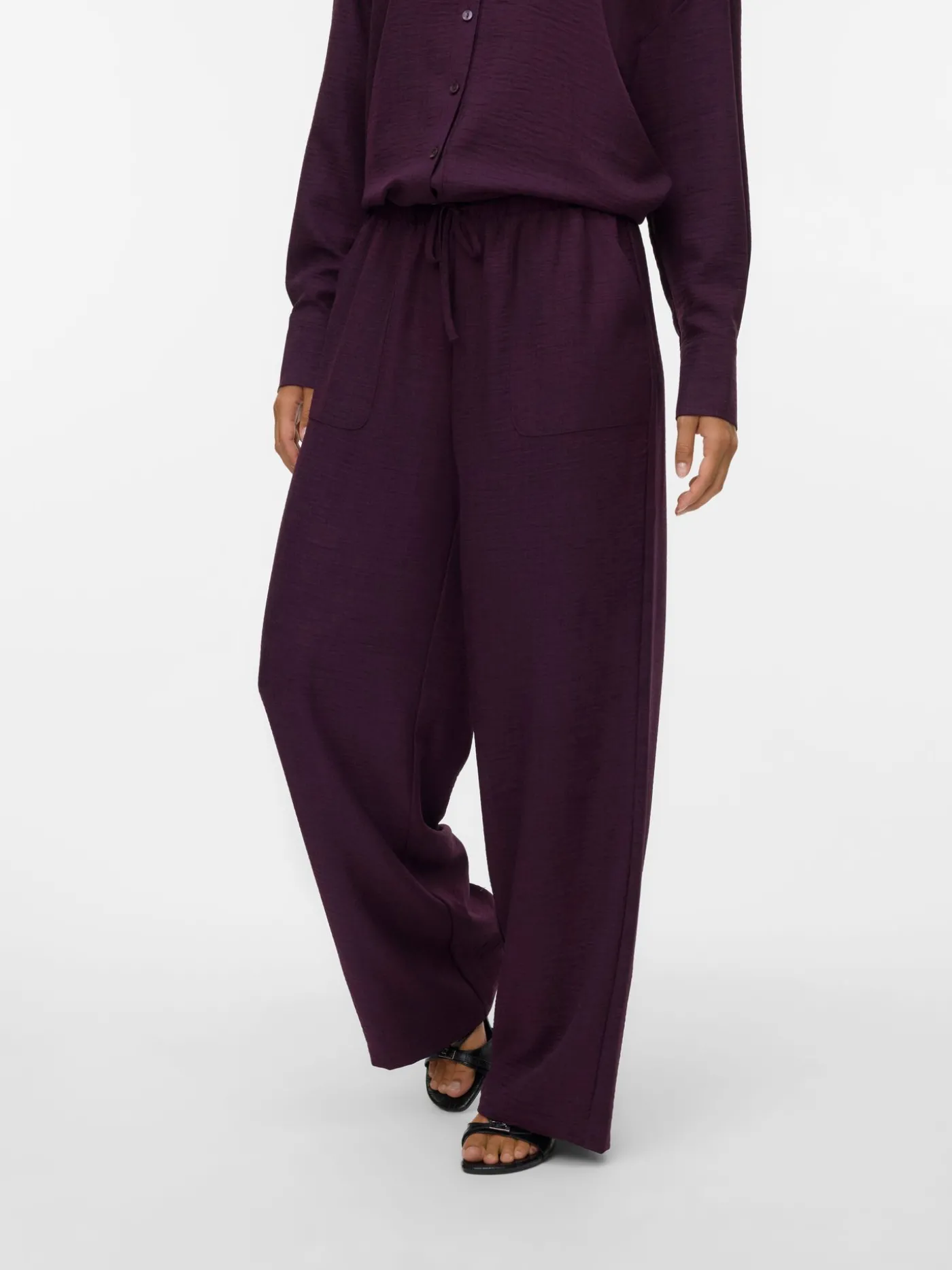 VMMELANEY HW LOOSE PANT WVN GA NOOS