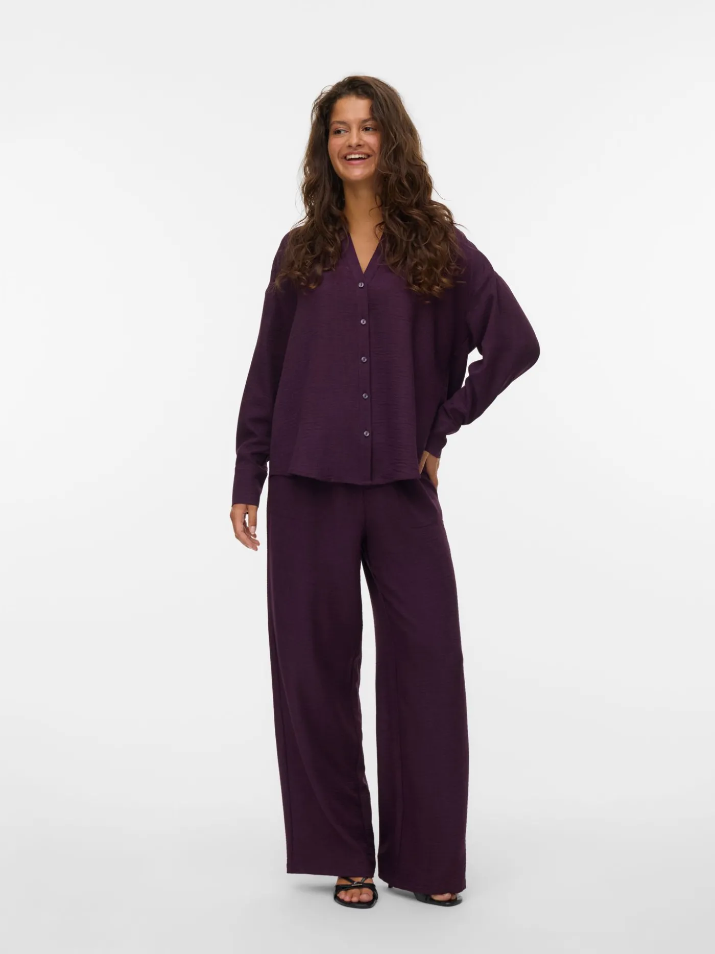 VMMELANEY HW LOOSE PANT WVN GA NOOS