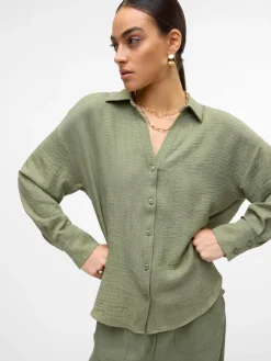 VMMELANEY QUEENY LS SHIRT WVN NOOS