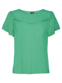 VMMENNY SS LACE TOP WVN GA