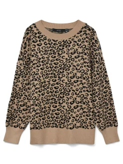 VMNANCY LS O-NECK LONG PULLOVER BOO