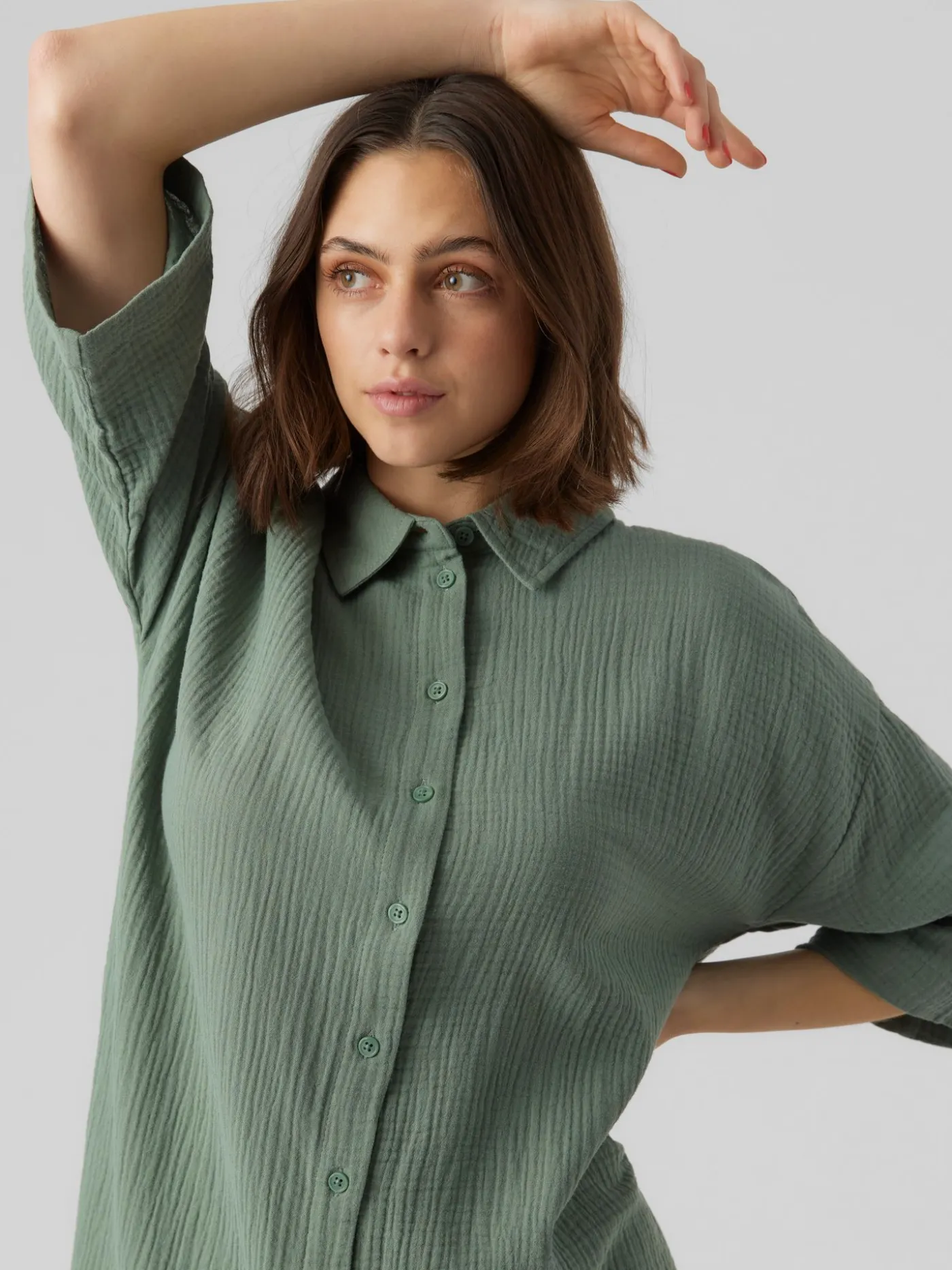 VMNATALI 3/4 LONG OVERSHIRT NOOS