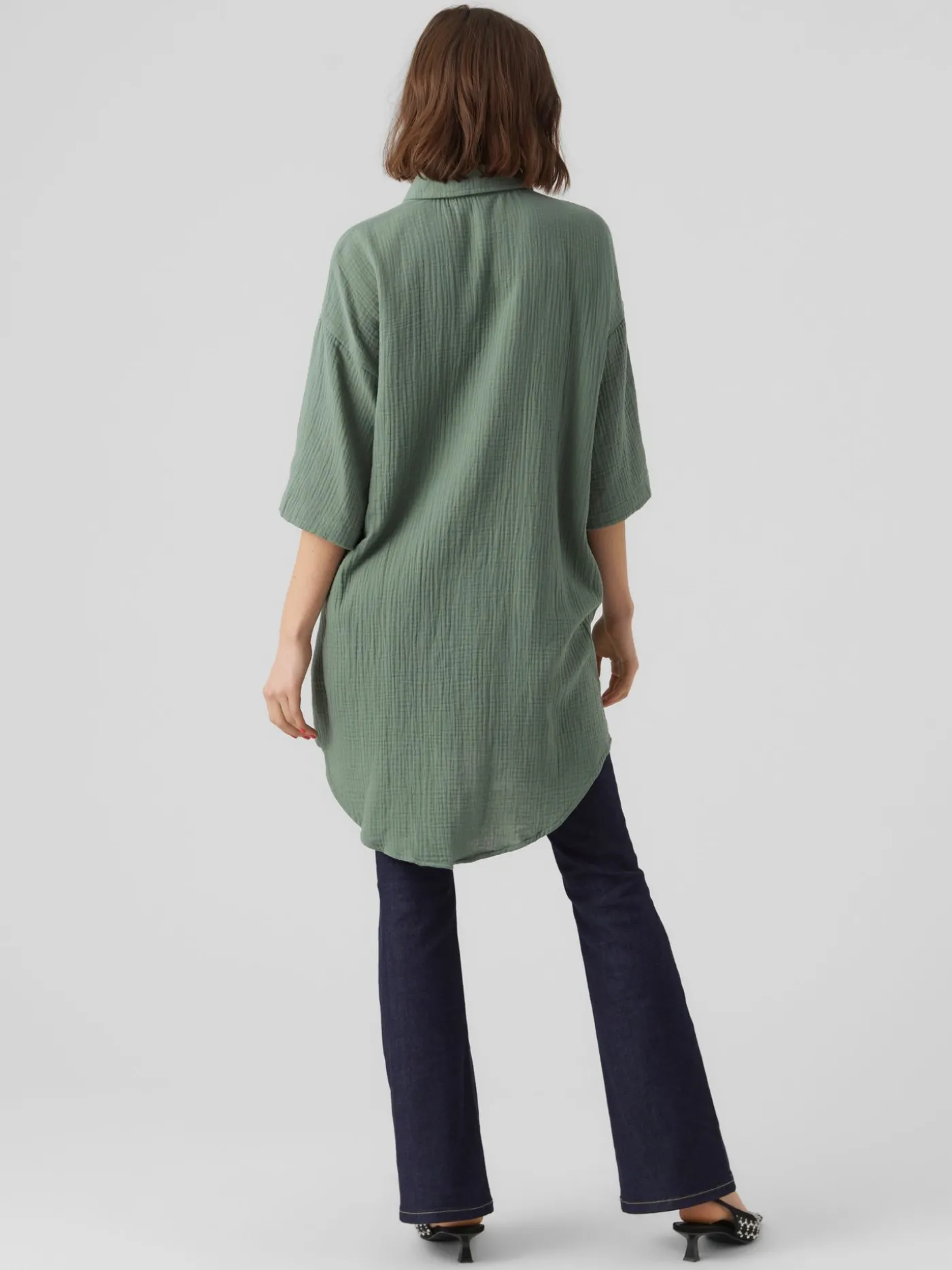 VMNATALI 3/4 LONG OVERSHIRT NOOS