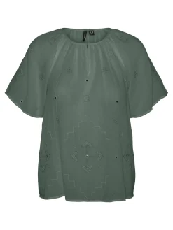 VMNERA SS WIDE EMB TOP WVN GA
