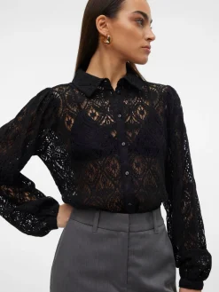 VMOBENA L/S LACE SHIRT WVN BTQ