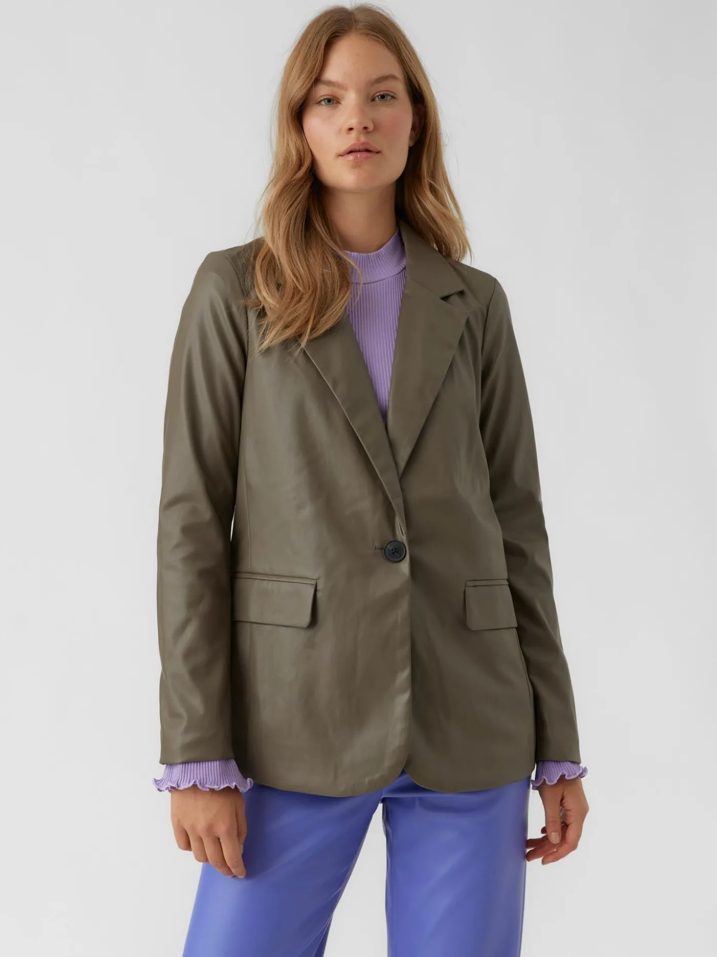 VMOLYMPIA LS SINGLE LOOSE PL BLAZER - Bungee Cord