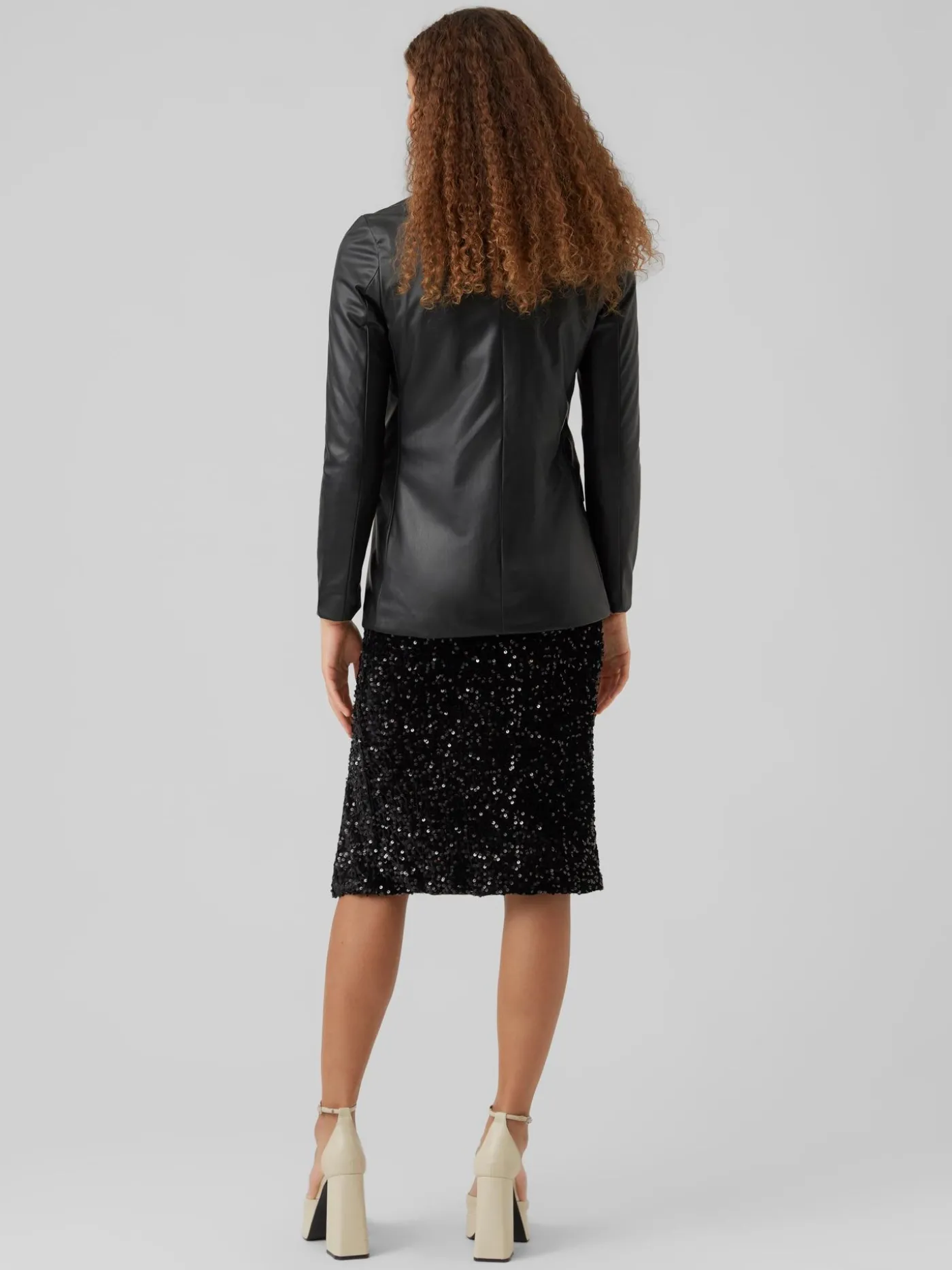 VMOLYMPIA LS SINGLE LOOSE PL BLAZER - Black