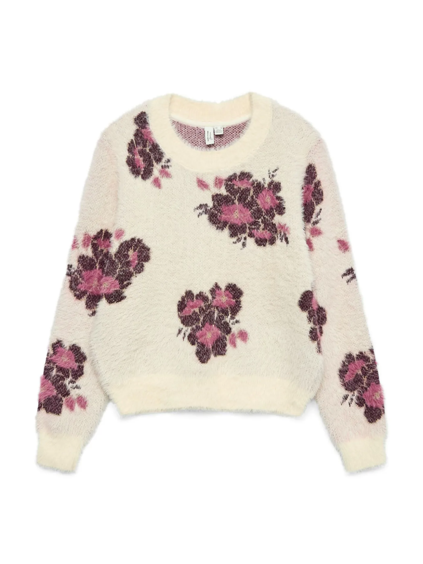 VMPOILU FLOWER LS O-NECK PULLOVER B