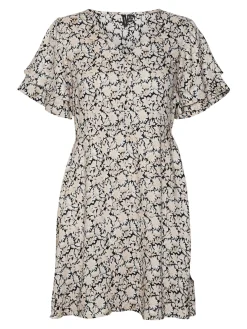 VMRANI 2/4 SHORT DRESS WVN LCS