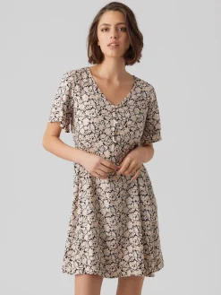 VMRANI 2/4 SHORT DRESS WVN LCS