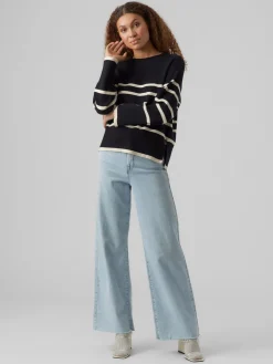 VMSABA LS O-NECK STRIPE PULLOVER GA