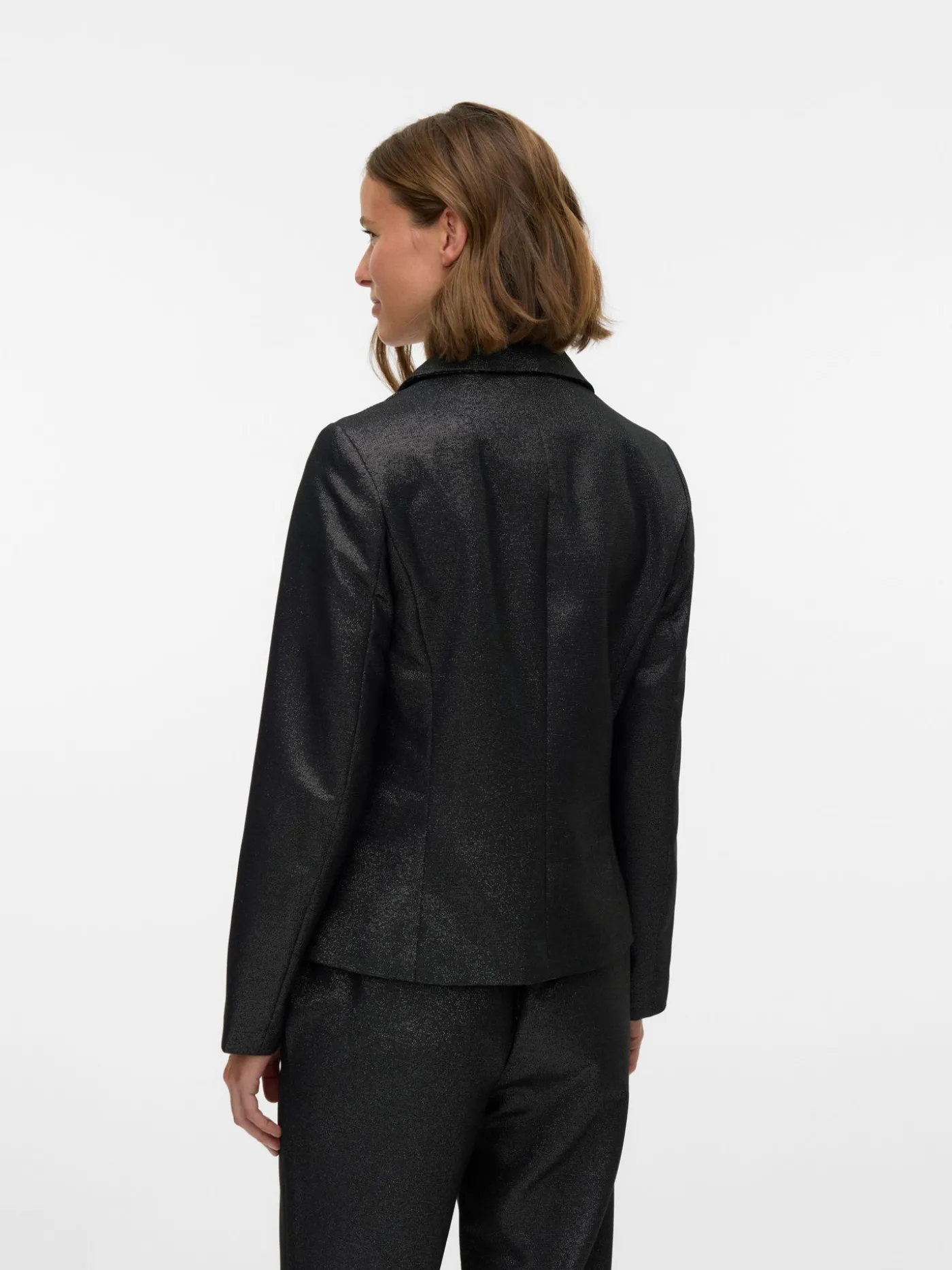 VMSAFINA LS FITTED SHINY BLAZER