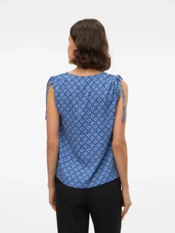 VMSHIVE S/L V-NECK TOP WVN EXP