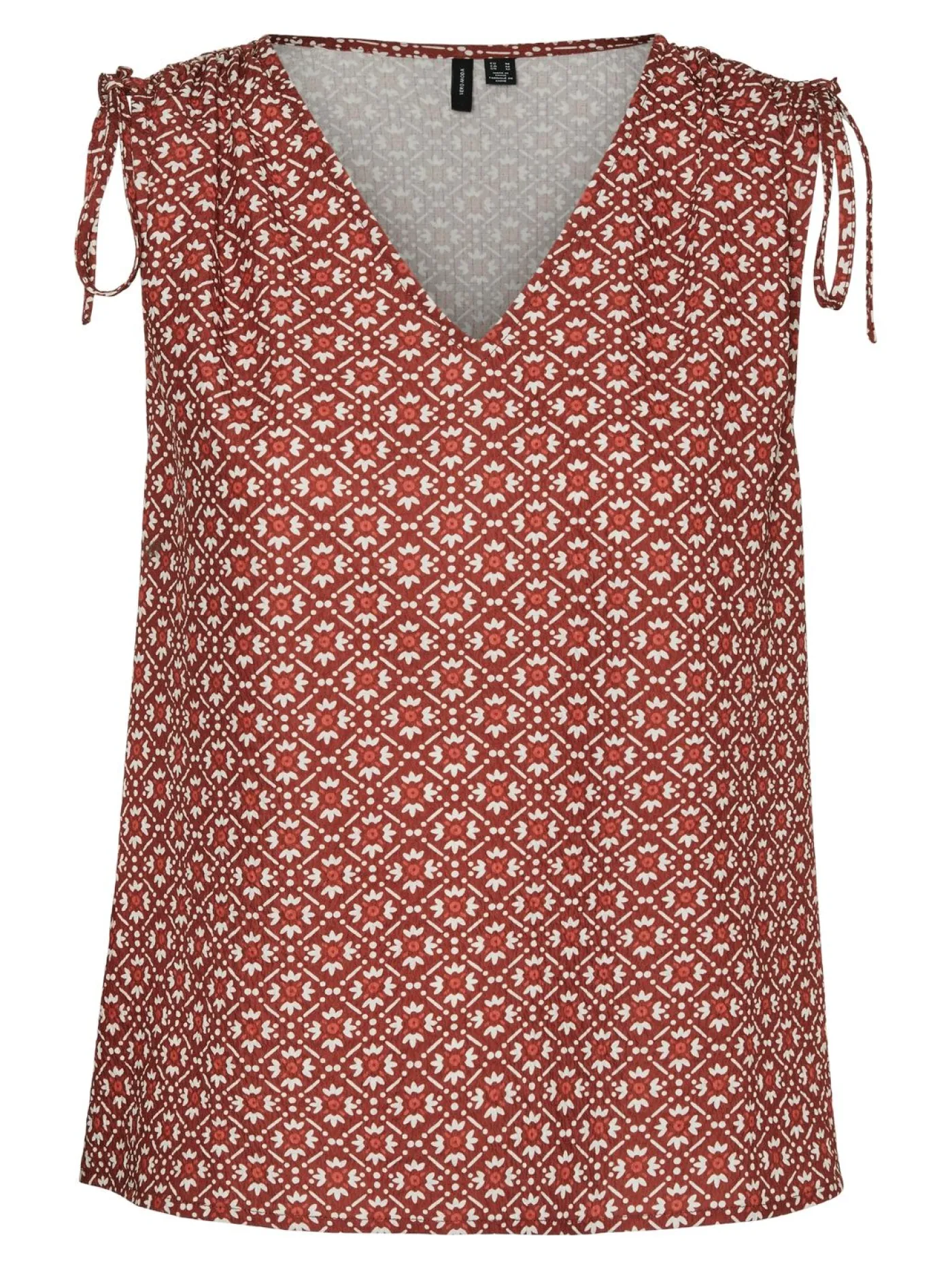 VMSHIVE S/L V-NECK TOP WVN EXP