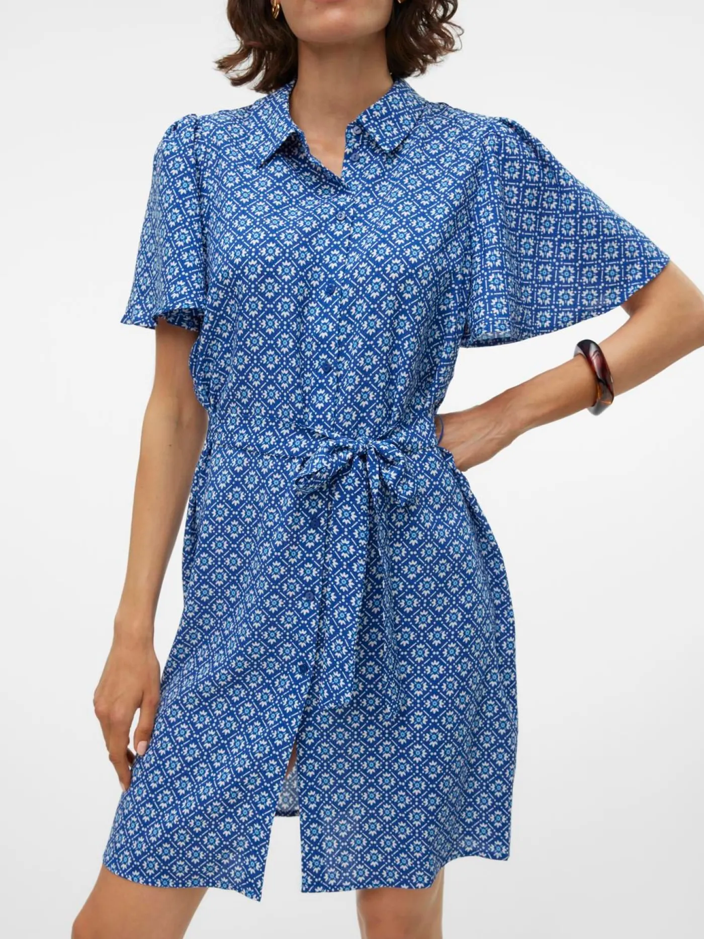 VMSHIVE S/S SHORT SHIRT DRESS WVN E