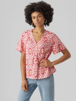 VMSIFA S/S V-NECK SHIRT WVN BTQ