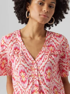 VMSIFA S/S V-NECK SHIRT WVN BTQ