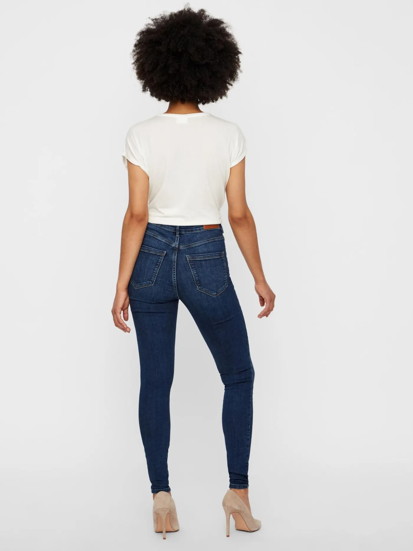 VMSOPHIA HW SKINNY JEANS MD BL NOOS - Medium Blue
