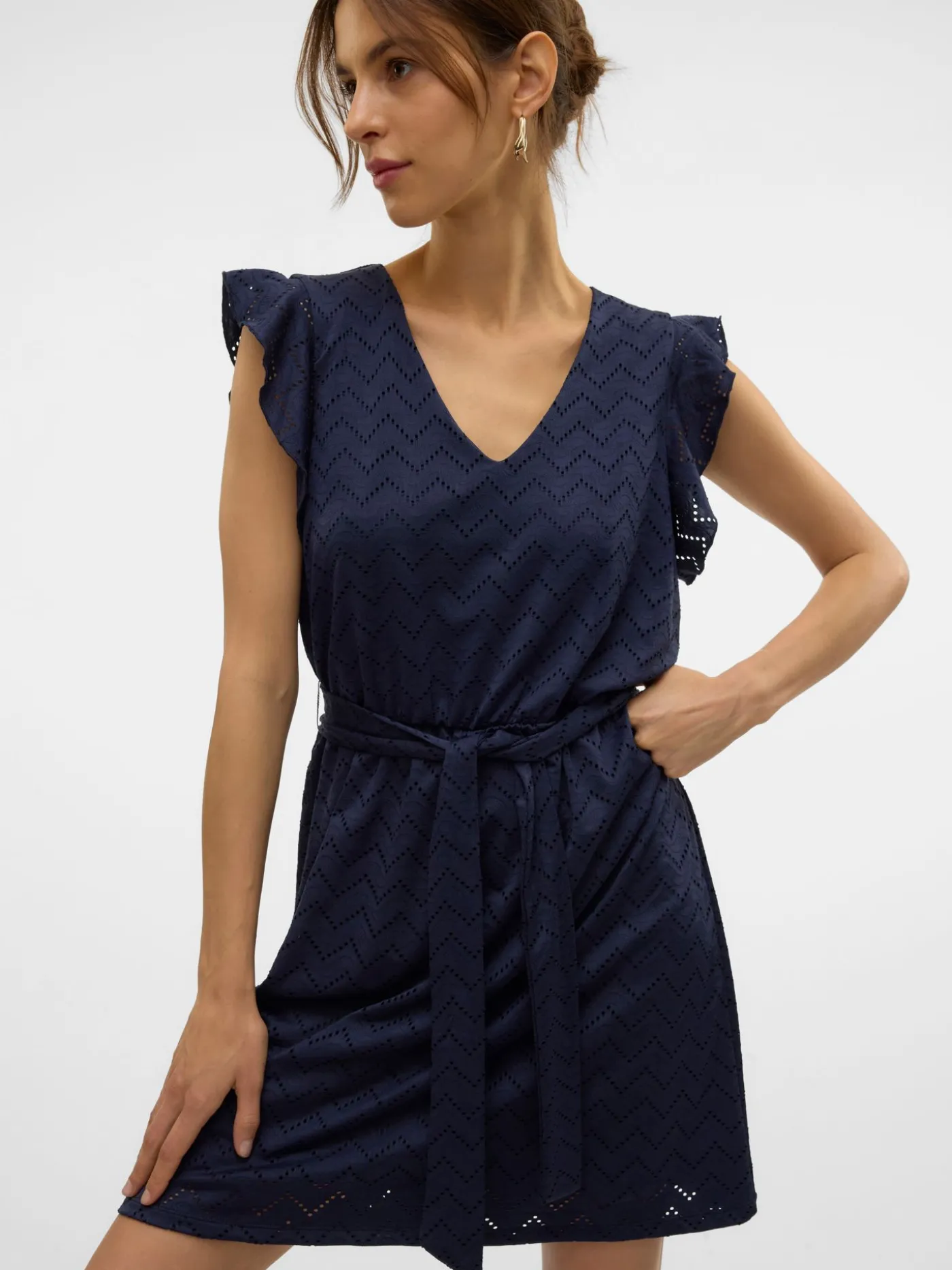 VMTHAS SL SHORT V-NECK DRESS JRS GA