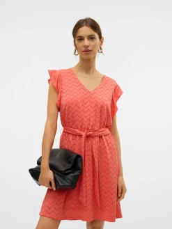 VMTHAS SL SHORT V-NECK DRESS JRS GA