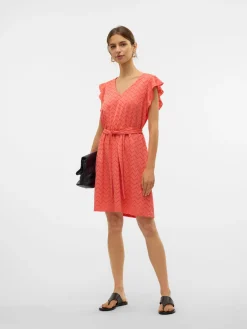VMTHAS SL SHORT V-NECK DRESS JRS GA