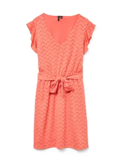 VMTHAS SL SHORT V-NECK DRESS JRS GA