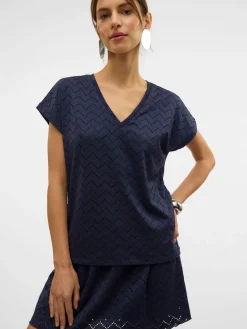 VMTHAS SS V-NECK TOP JRS GA VO