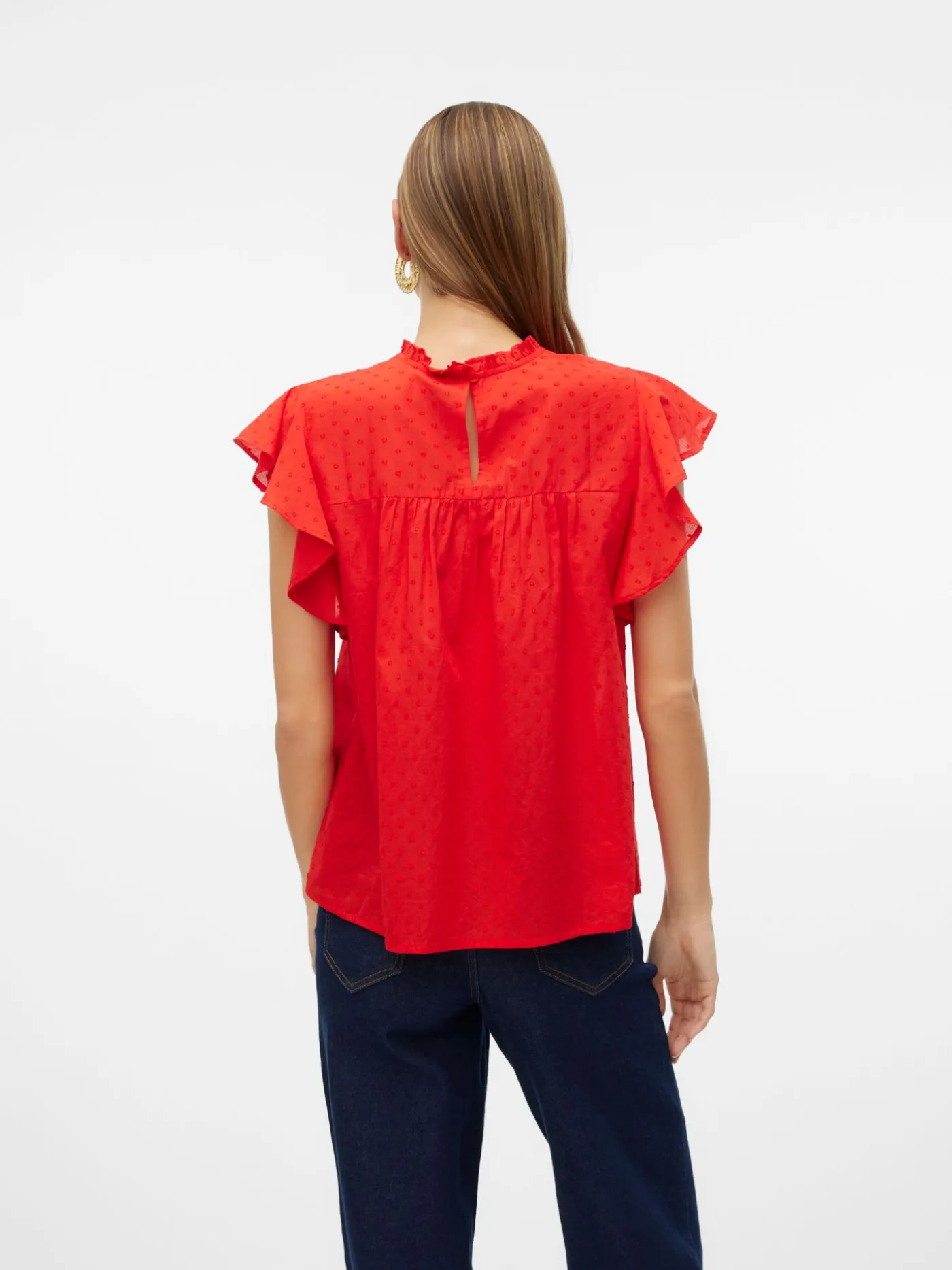 VMTRINE SL LACE TOP WVN GA NOOS