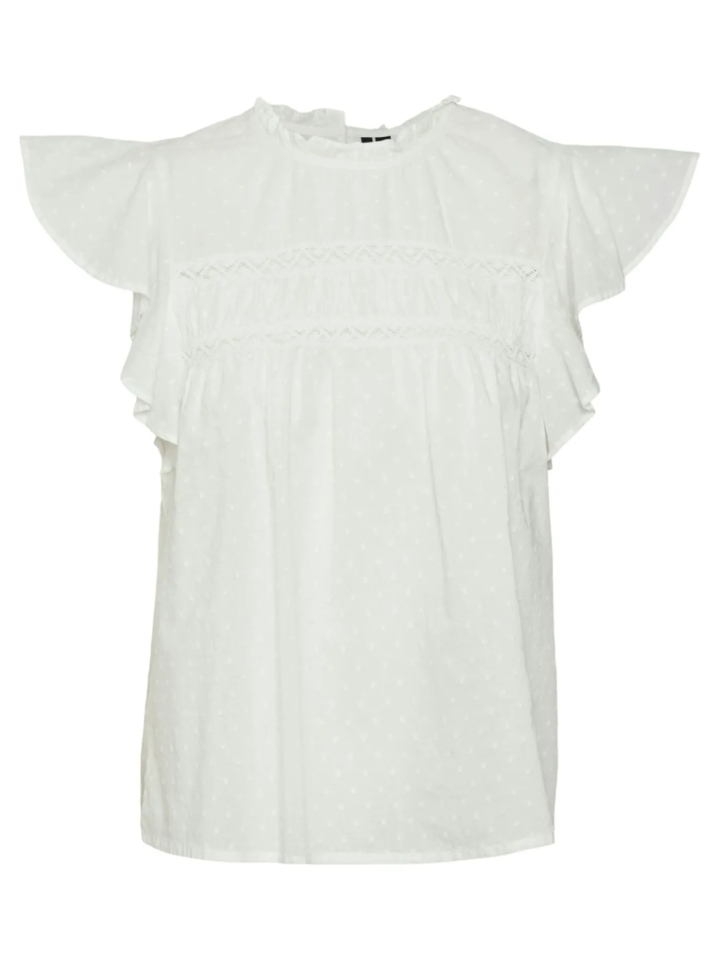 VMTRINE SL LACE TOP WVN GA NOOS