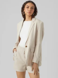VMVERA LS LINEN BLAZER NOOS