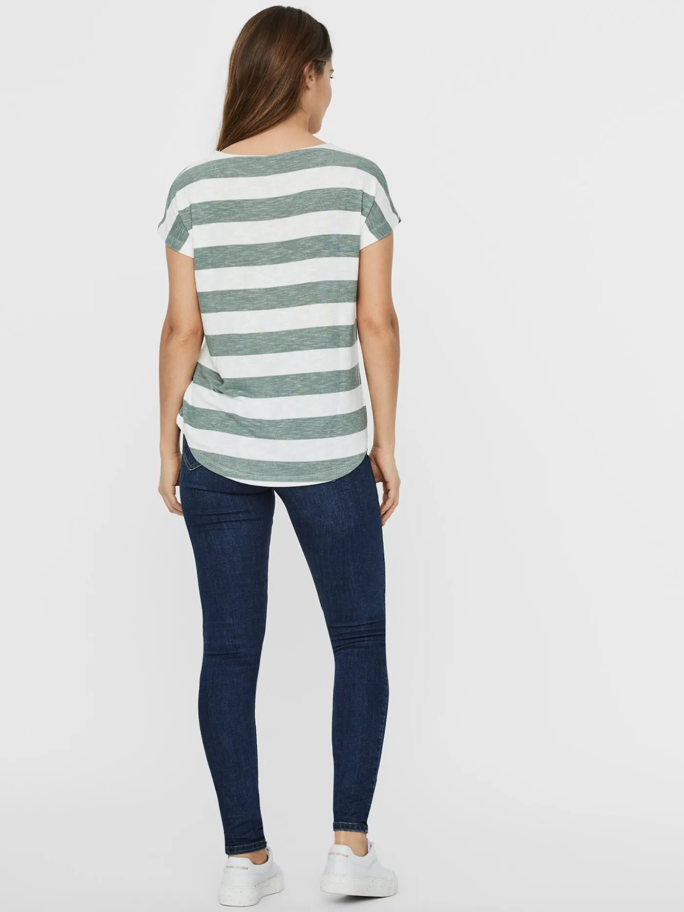 VMWIDE STRIPE S/L TOP GA NOOS - Laurel Wreath/SNOW