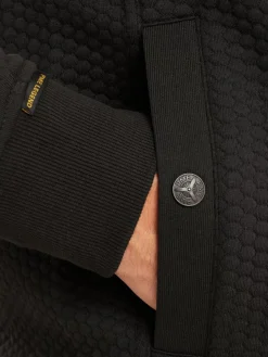 Zip jacket jacquard interlock swea