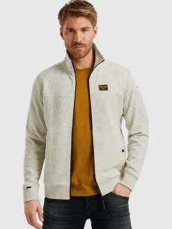 Zip jacket jacquard interlock swea