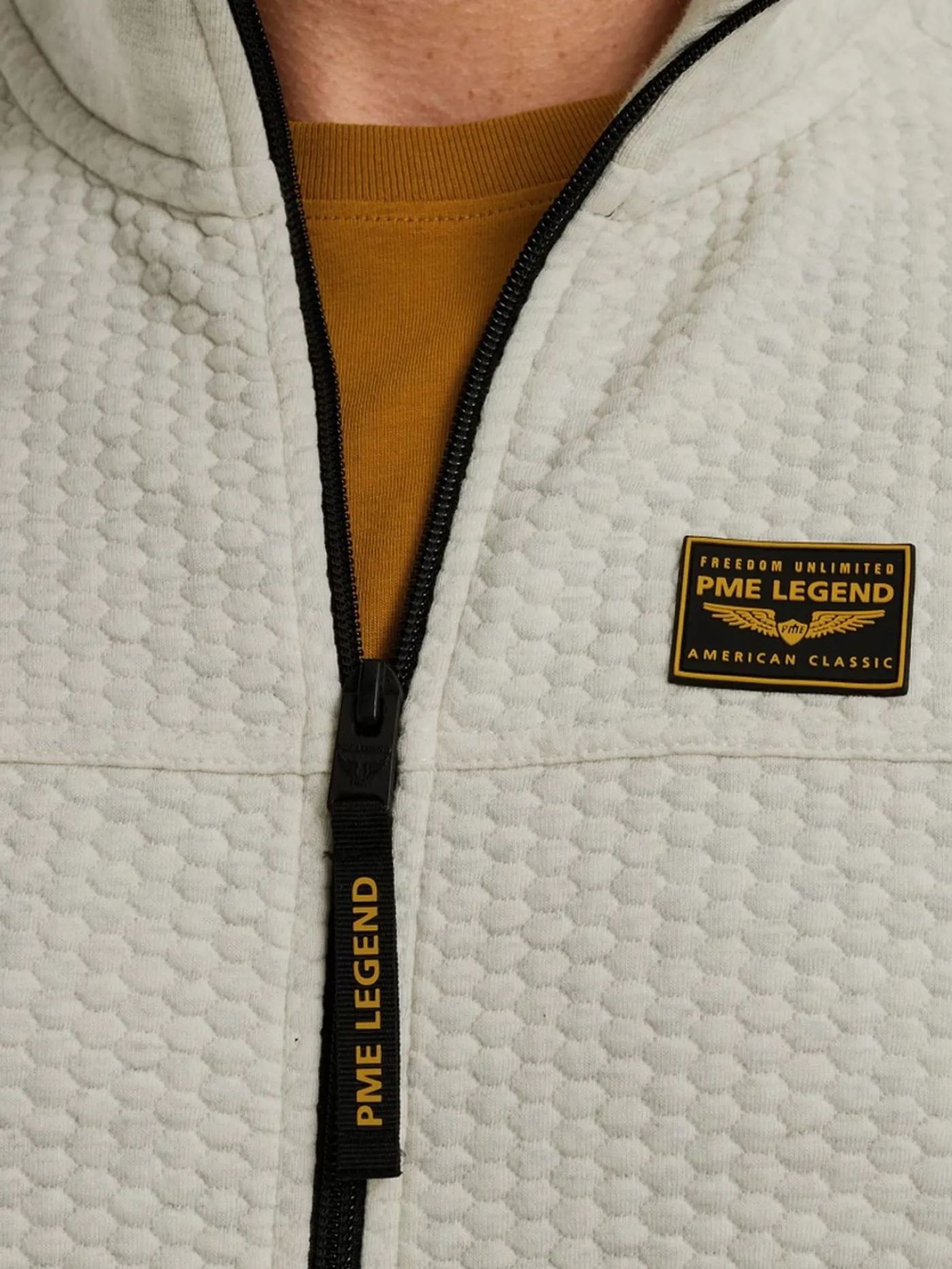 Zip jacket jacquard interlock swea