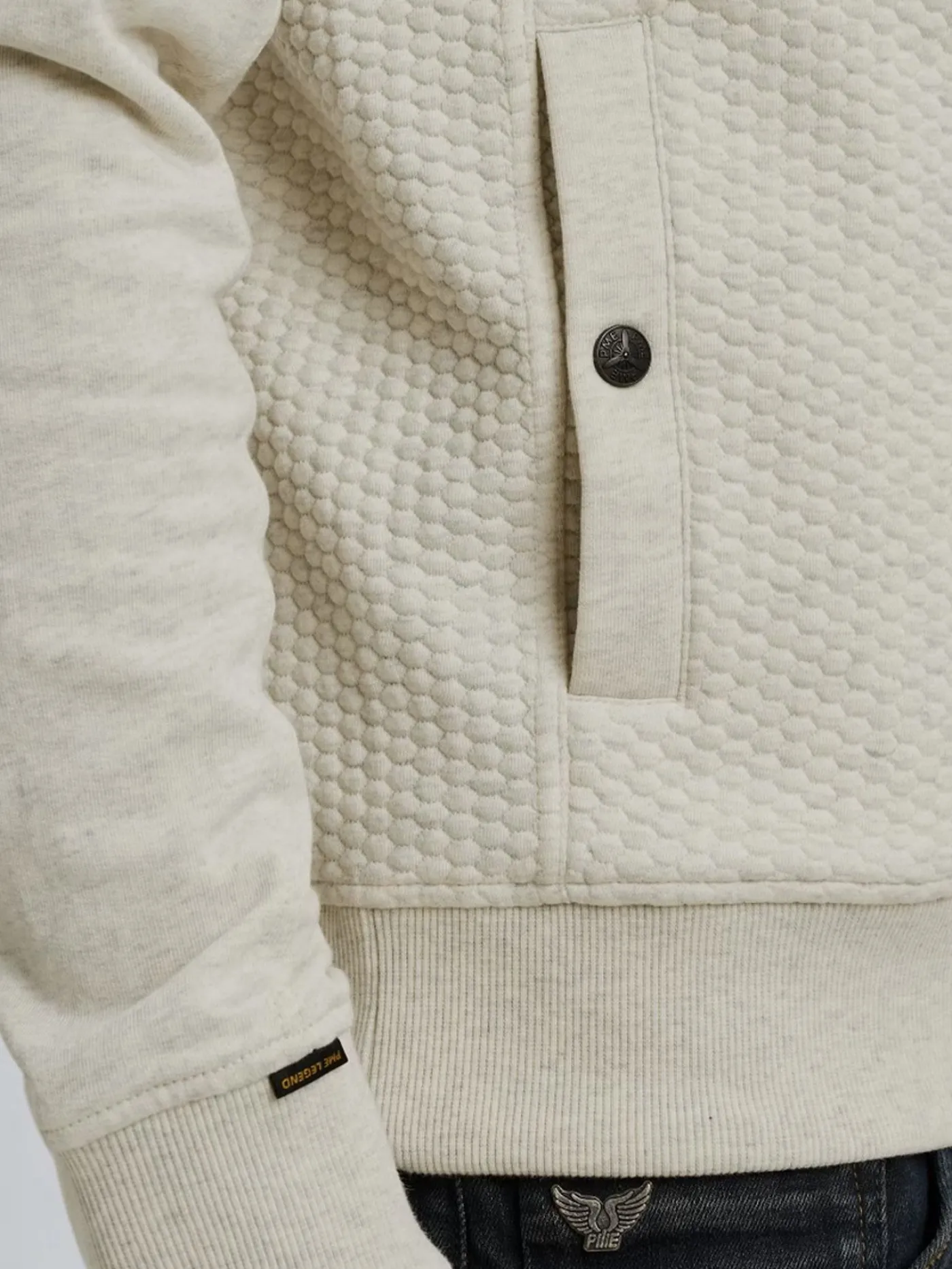 Zip jacket jacquard interlock swea