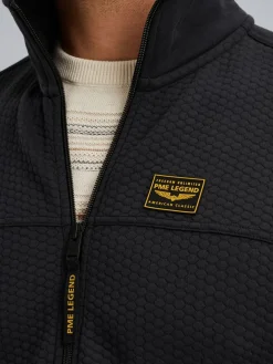 Zip jacket jacquard interlock swea