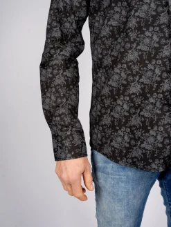 172811-zwart Overhemd